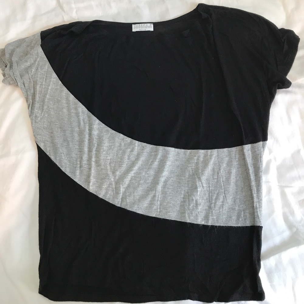 Joseph A. Comfy black and gray top